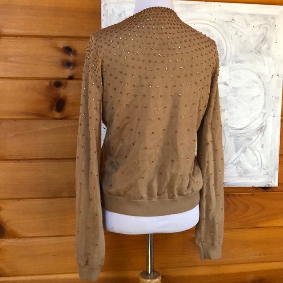 Guess Holiday Gold Sweater w/ Sequins  XS - Picture 3 of 8